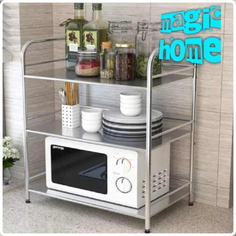 Jual Rak Oven Stainles 2 Susun Rak Microwave Kompor Listrik Rice Cooker ...