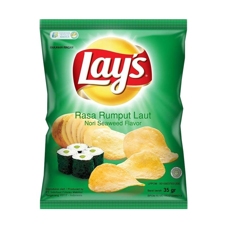 Jual Lay's Rasa Rumput Laut Snack [35 g] di Seller Kasimura Supermart ...