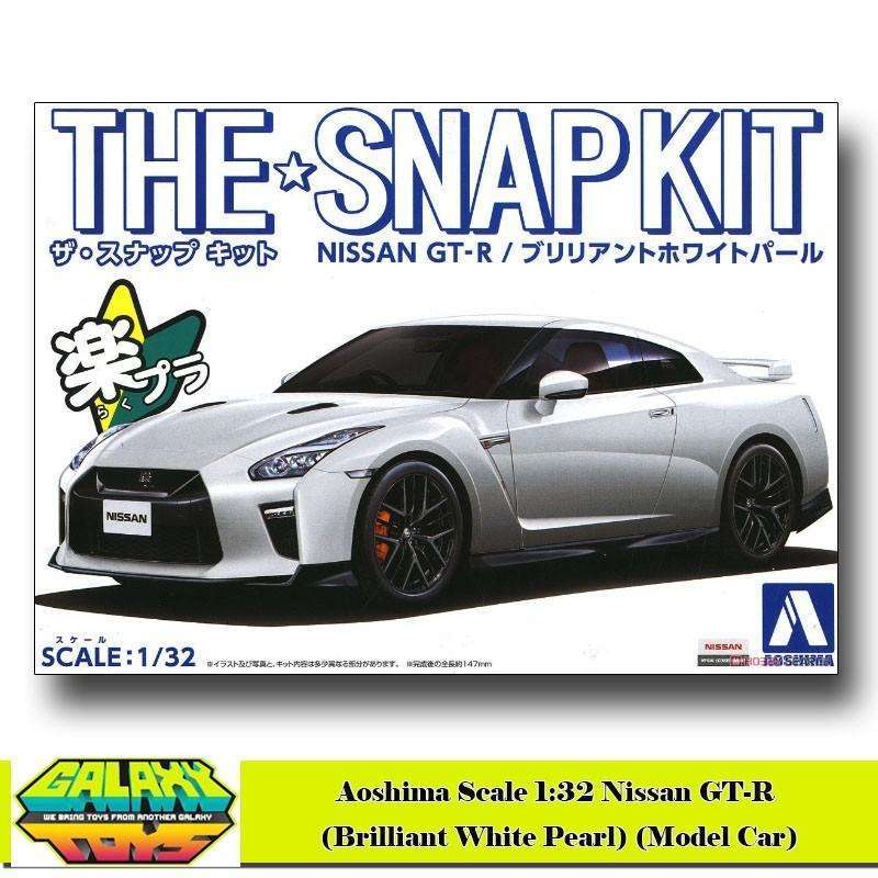 Jual Aoshima Scale 1:32 Nissan Gt-r (brilliant White Pearl) (model Car ...