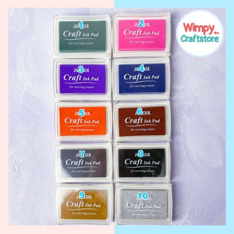 Jual Bantalan Tinta Stempel Refill Isi Stampel Cap Jari Stamp Ink Pad