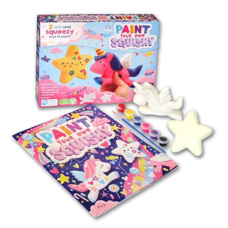 Promo Original Paint Your Own Squishy Trend Box Set Buku Child Teenager