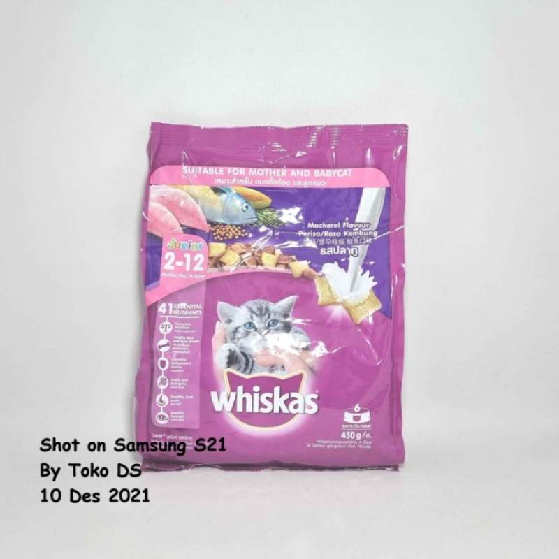 Jual Whiskas Kitten Mackarel 450gr Makanan Kering Kucing Kecil Dry