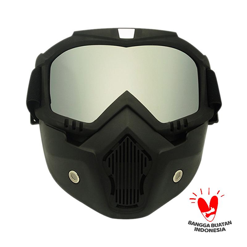 Jual Kaca Mata Plus Masker Full Face Protection Mask Helmet Safety