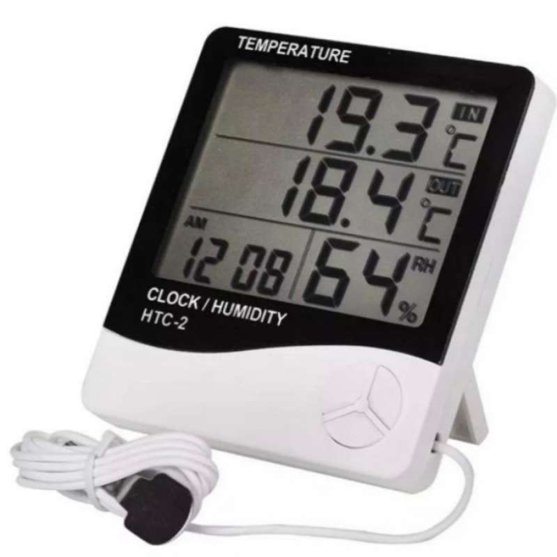 Promo Digital Thermomer Hygrometer Alat Ukur Suhu Ruangan Multicolor