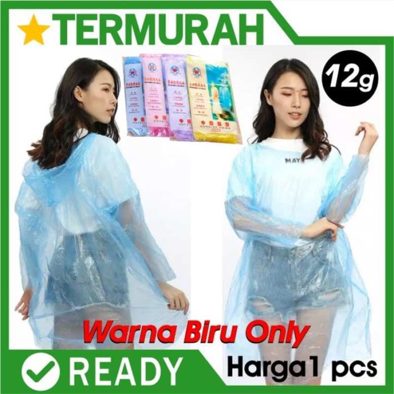 Jual Dijual Jas Hujan Plastik plastic ponco Sekali Pakai Disposable