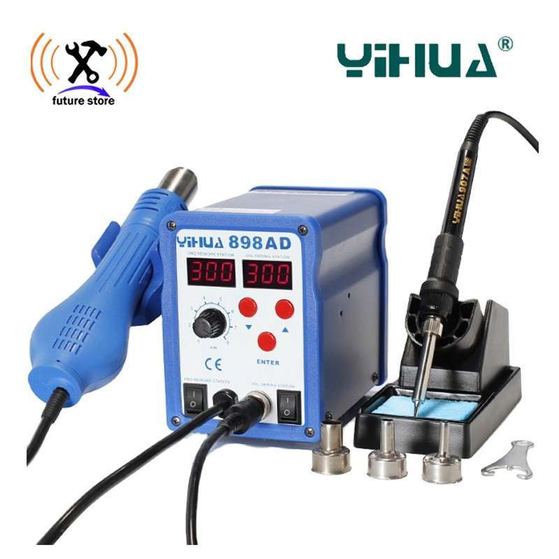 Jual Yihua 898Ad Solder Uap Blower Uap Solder Station Original di