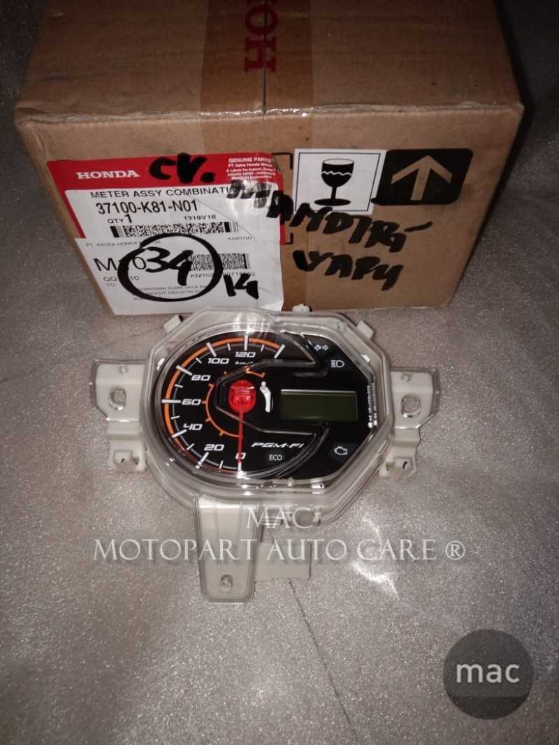 Jual SPEEDOMETER BEAT ESP 2017 ORI AHM 37100K81N01 di Seller Motopart