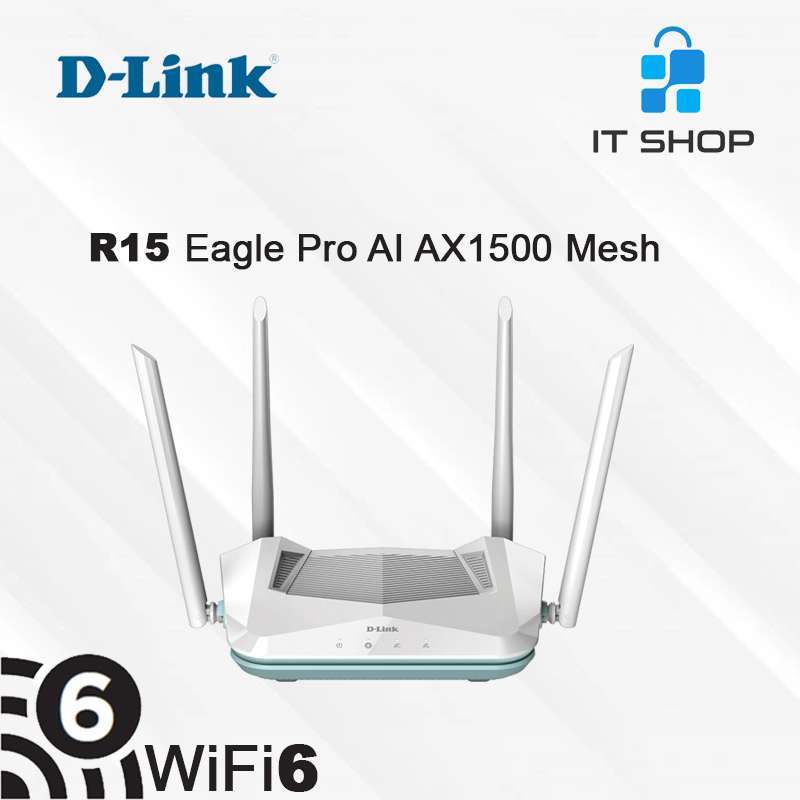 Jual D-Link Mesh EAGLE PRO AI AX1500 Smart Router R15 di Seller IT Shop ...