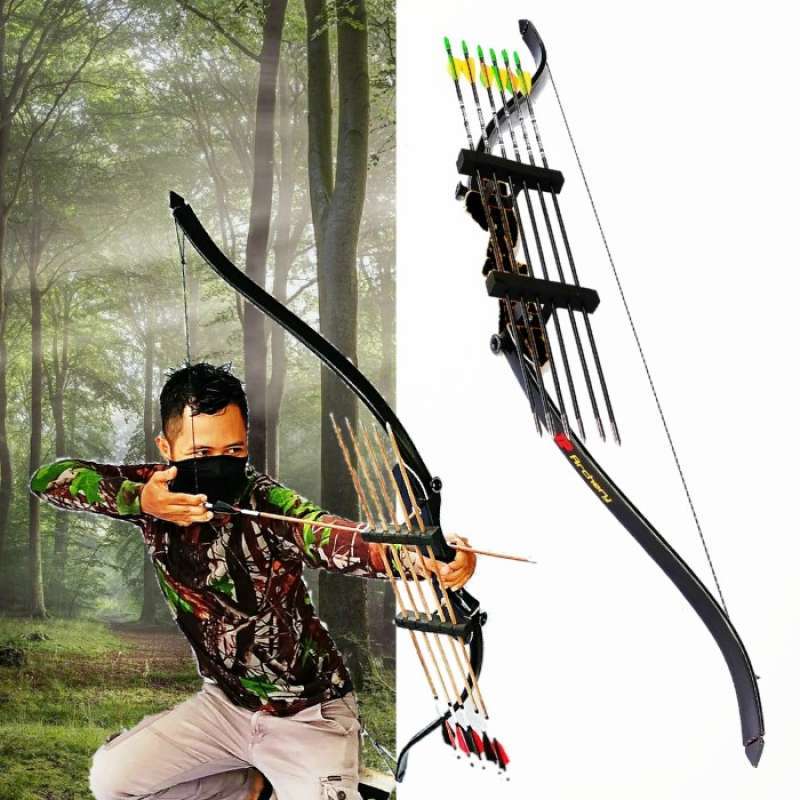 Promo Busur panah standar plus Arrow rack 6 slot - Hitam FREE ONGKIR di