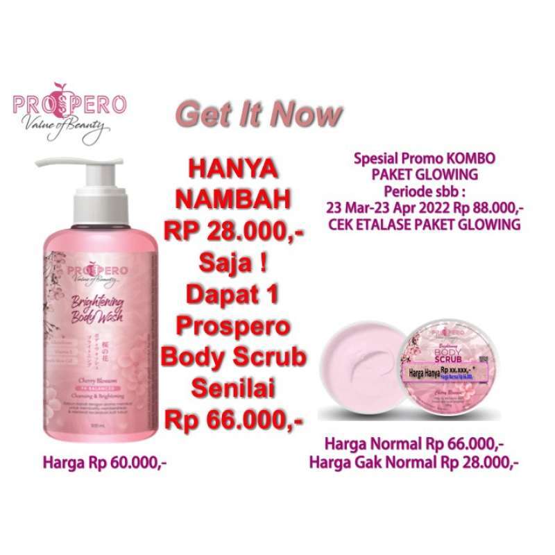 Jual SABUN MANDI PENCERAH KULIT TUBUH / PROSPERO BODY WASH ORI 500 ML