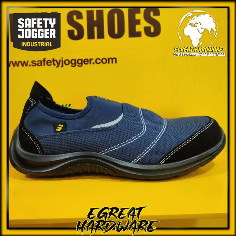 Jual Sepatu Safety Jogger Model Yukon S1P Navy Safety Shoes Steel Cap