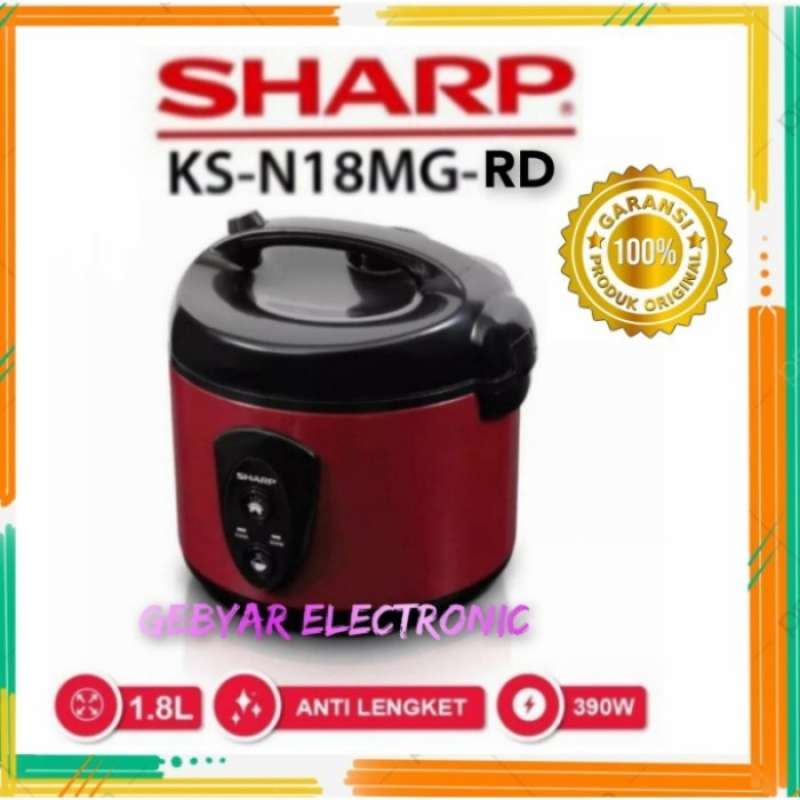 Jual Magic Com Sharp KsN18MgRd 3In1/Rice Cooker Sharp 1,8L 3In1 Merah di Seller JEWS STORE