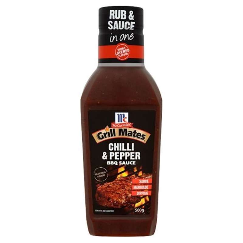 Jual McCormick Grill Mates Chilli & Pepper BBQ Sauce 500g di Seller