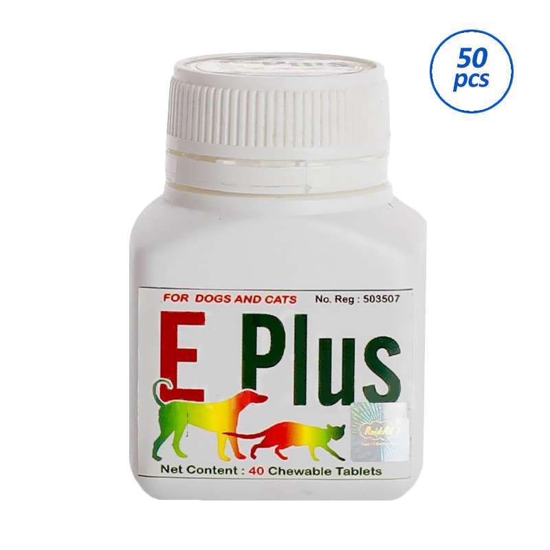 Promo Raid All E Plus For Dogs & Cats Vitamin Hewan [50 Tablet] Diskon