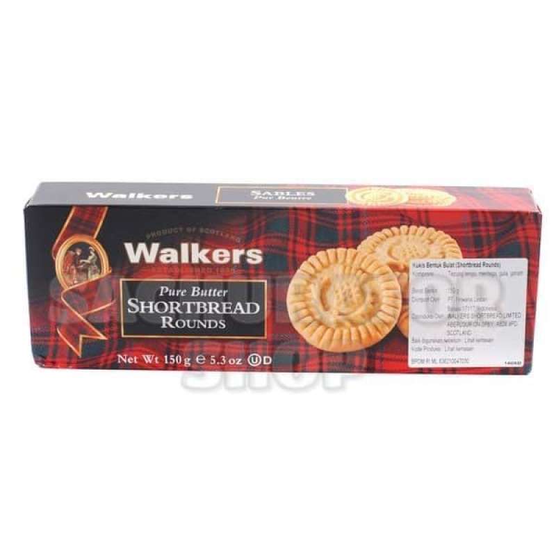 Jual Biskuit Kukis Walkers Walker's Pure Butter Shortbread Round