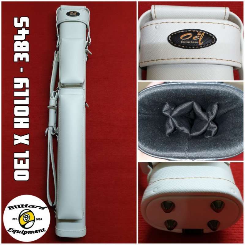 Promo Oel X Holly Cue Case 3x4 White Carbon Tas Billiard Custom