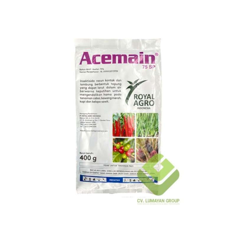 Jual Insektisida Acemain 400 GR Asefat Pembasmi Hama Kutu Ulat Grayak ...