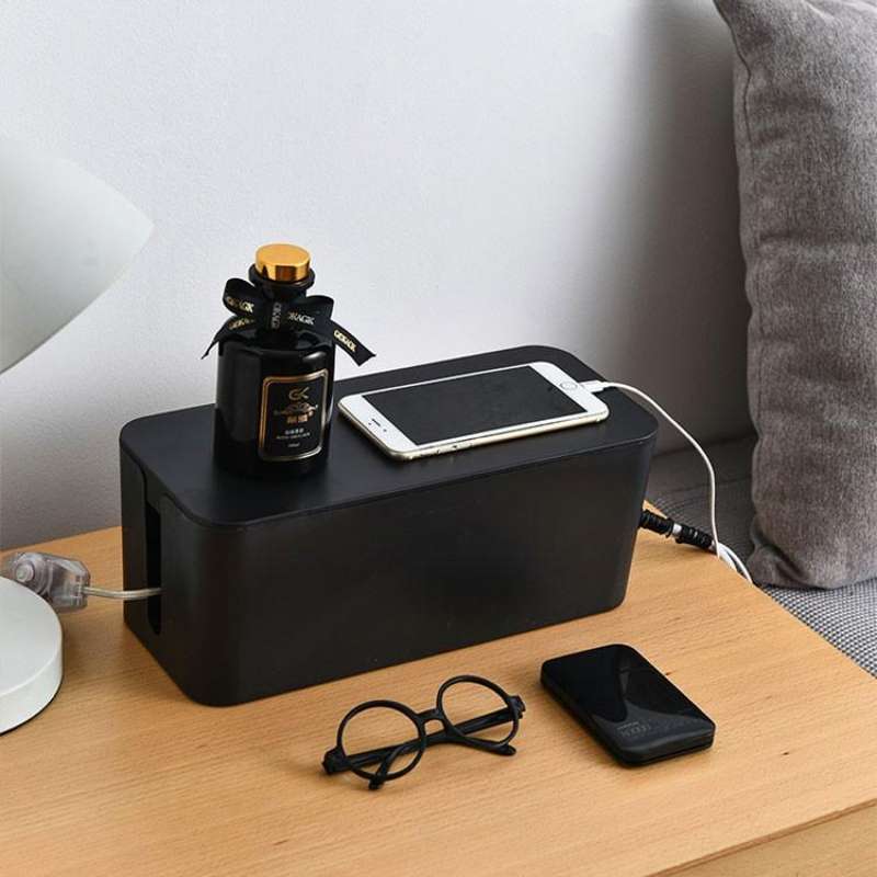 Jual Kotak Organizer Kabel Charger Wire Cable Management Box di Seller