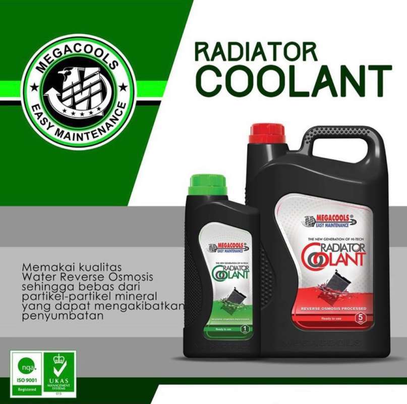 Jual Megacools Radiator Coolant [5000ml] Air Coolant Radiator Hijau 5l ...