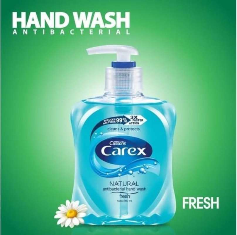 Jual CAREX Hand Wash ALOE VERA / FRESH / SENSITIVE Pump 250m di Seller