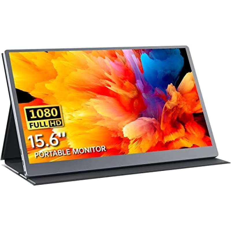 Promo Portable Monitor–15.6 inch 1080P FHD HDR USB-C Portable Screen ...