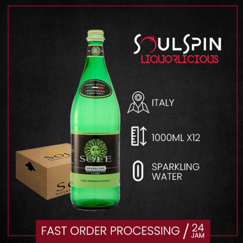Jual Sole L'Italiana Sparkling Mineral Water 1000ml [ dus isi 12 botol