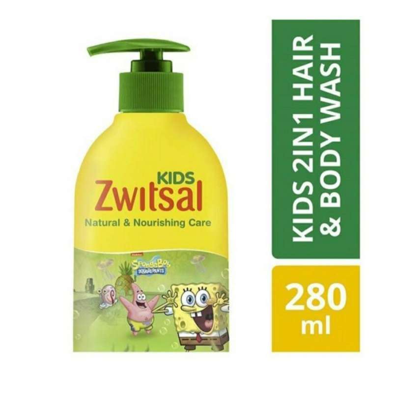 Jual Zwitsal Kids 2In1 Hair And Body Wash Green 280Ml di Seller Willow
