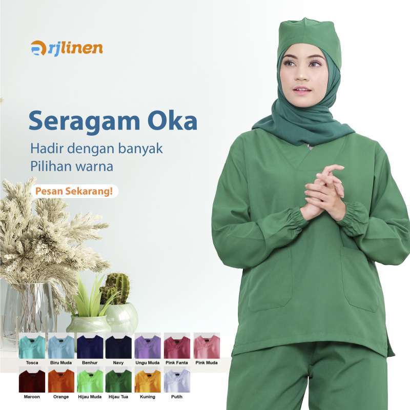 Promo SERAGAM OKA PERAWAT / SERAGAM PERAWAT MEDIS / SERAGAM OKA UNISEX