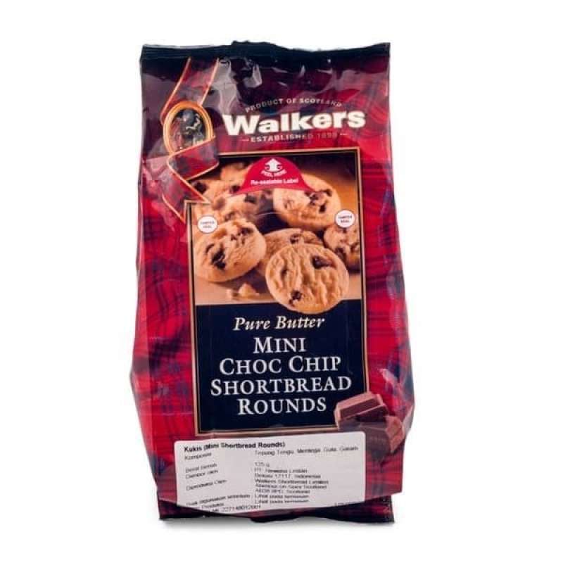 Jual WALKERS MINI CHOC CHIP SHORTBREAD 125GR di Seller Farmers Family