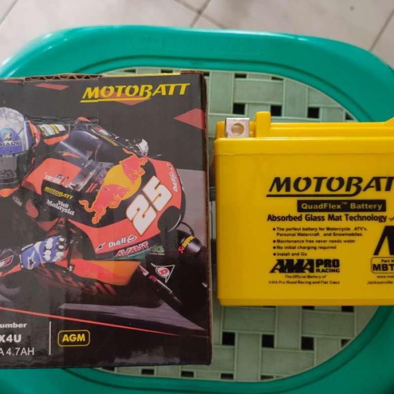 Promo Aki Motor Yamaha Xabre R15 Mt15 Motobatt Mbtx4U Diskon 13% di