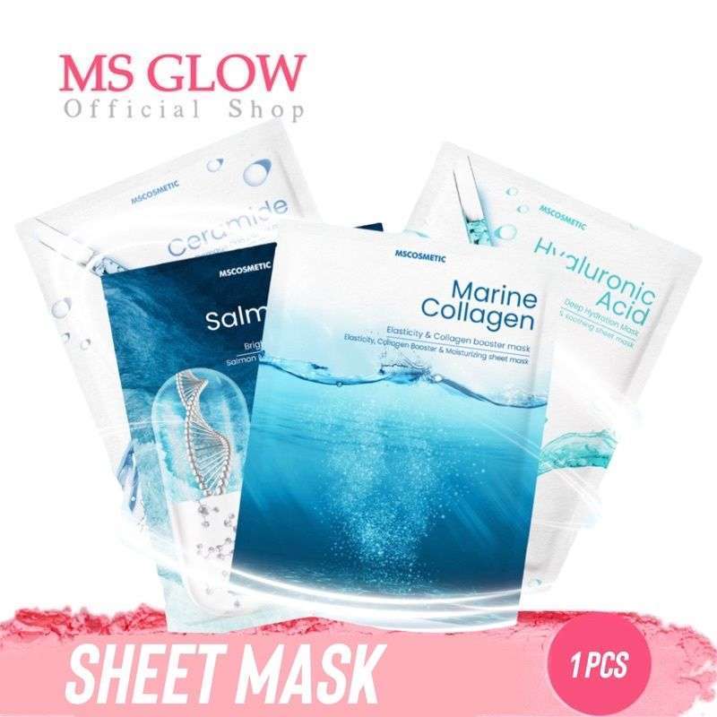 Promo MS GLOW SHEET MASK Diskon 20 di Seller MS Glow Indonesia