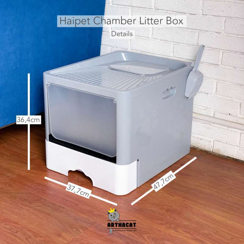 Promo Haipet Chamber Litterbox Tempat Bak Toilet Pasir Kucing