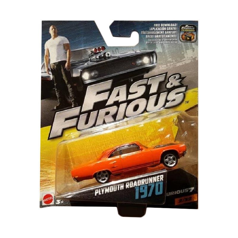Jual Mattel Fast Furious 1970 Plymouth Roadrunner [1:55] Di Seller