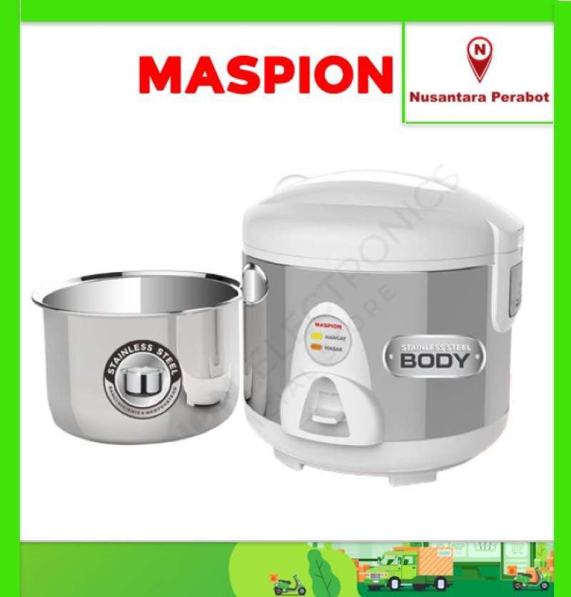 Jual MASPION MRJ109 SS Magic Com / Rice Cooker 1.2 Lt (Stainless Steel