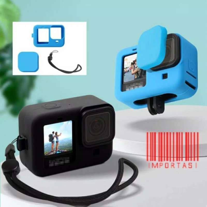 Jual Dijual Silicone Case Gopro Hero 9 Lens Cover Lanyard Protective