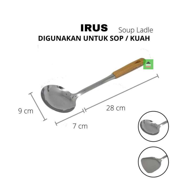 Jual Spatula Stainless Gagang Kayu di Seller Anekahouseware Kota