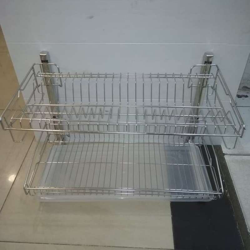 Promo Rak piring gantung / rak piring dua susun gantung bahan sus 304