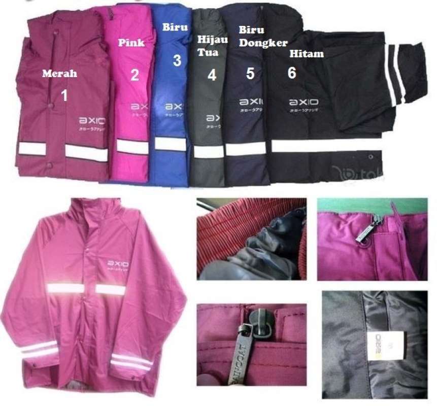 Promo Jas Hujan Axio Original Beli 5 GRATIS jas hujan plastik Diskon 16