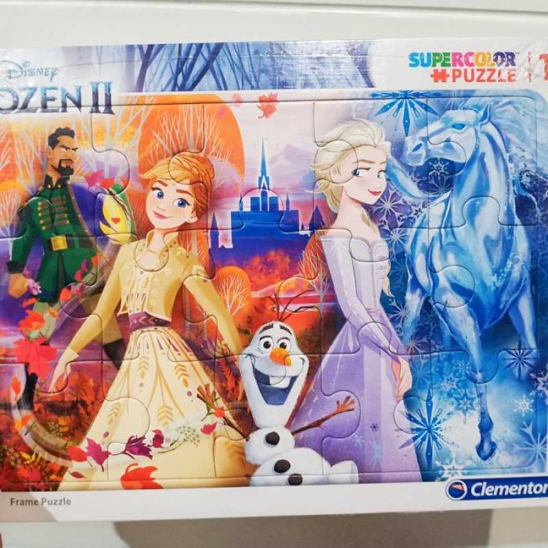 Promo Mainan Edukasi Clementoni Puzzle Frozen 2 Elsa Anna 15pcs Puzzle ...