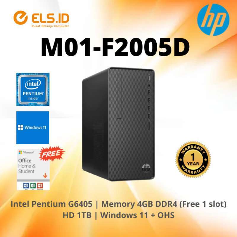 Jual PC Tower HPM01F2005D (Pentium G6405) (LED HP V20 HD+) di Seller