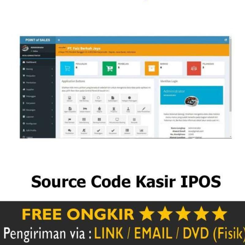 Jual Source Code Aplikasi Kasir IPOS Penjualan Barang Inventori Stock ...