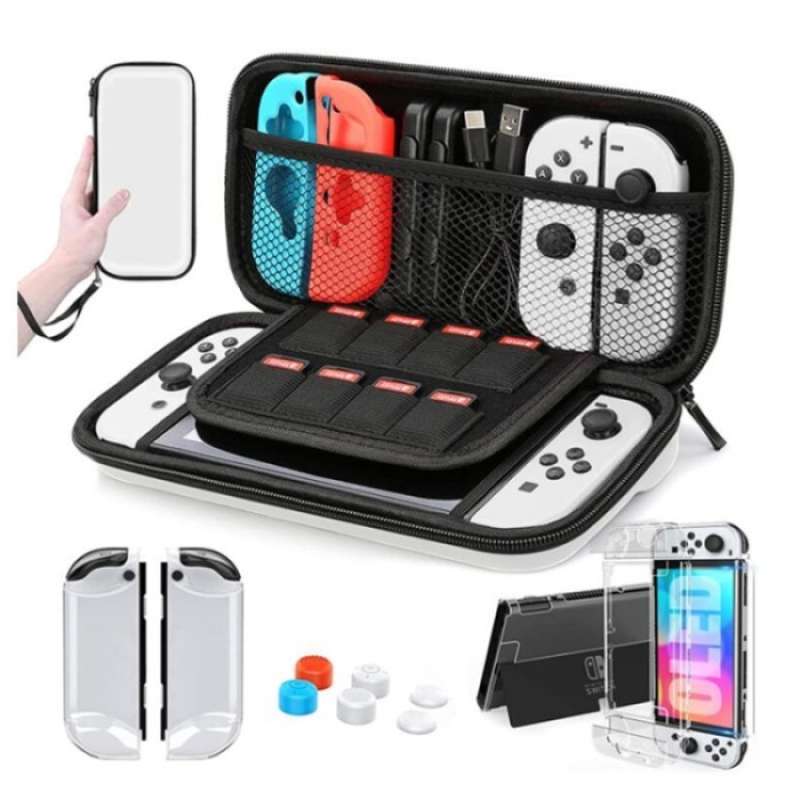 Jual SS19204 - 10 IN 1 FULL SET NINTENDO SWITCH OLED CASE - GLASS ...