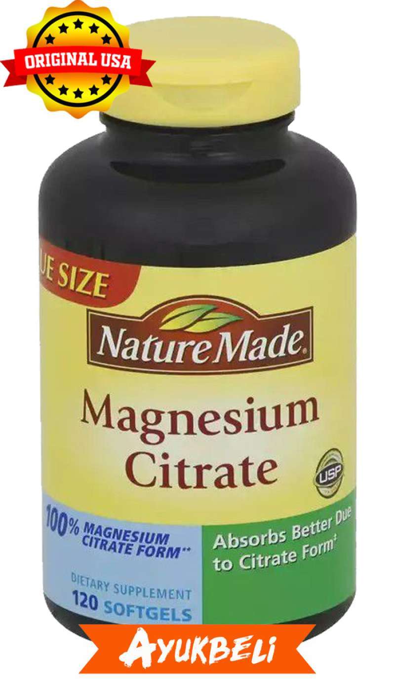 Jual Nature Made Magnesium Citrate 120 Softgels di Seller Alfa