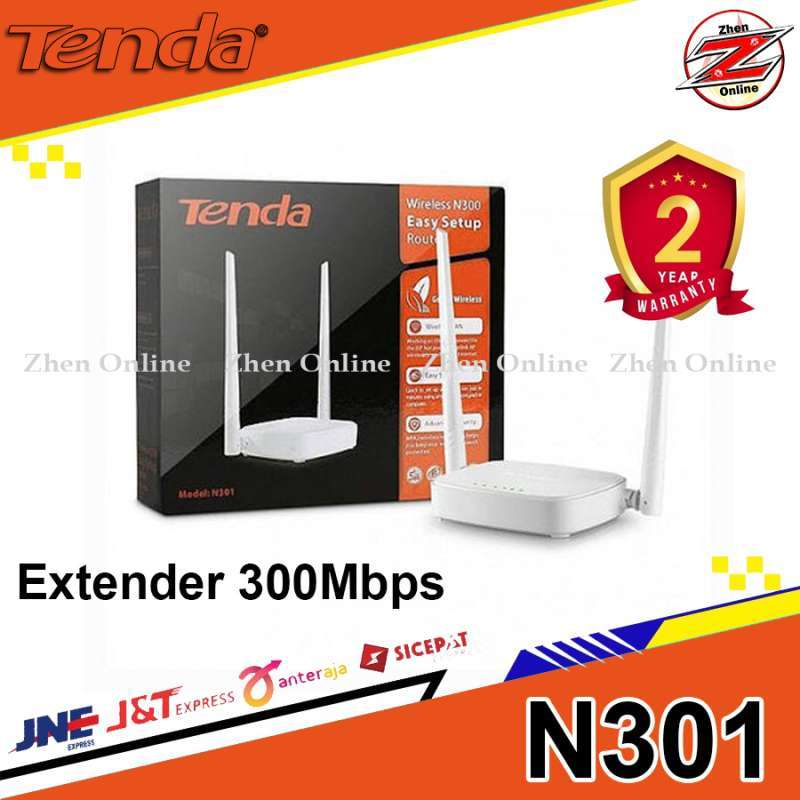 Jual Tenda N301 Router Ekstender Access Point N300 di Seller Zhen