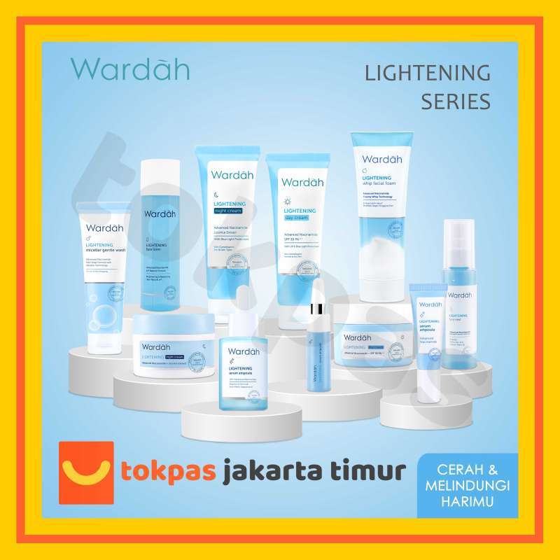 Jual Wardah Lightening Series Day Cream / Night Cream / Serum Ampoule