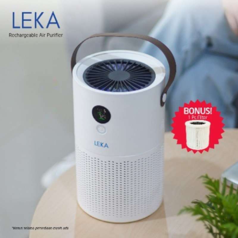 Jual Leka Air Purifier Ap7809 Portable Rechargeable Free Filter Hepa13
