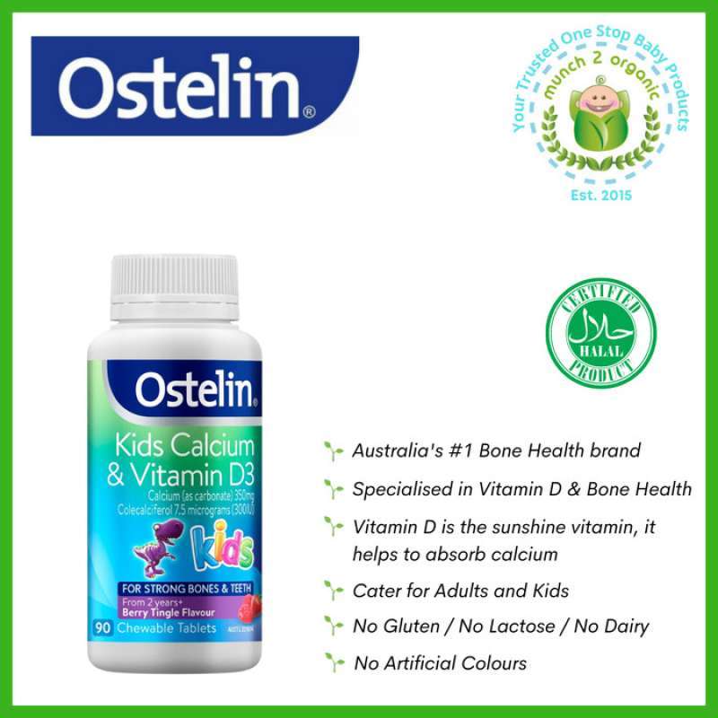 Jual Ostelin Kids Calcium & Vitamin D3 90S Chewable di Seller PALANG