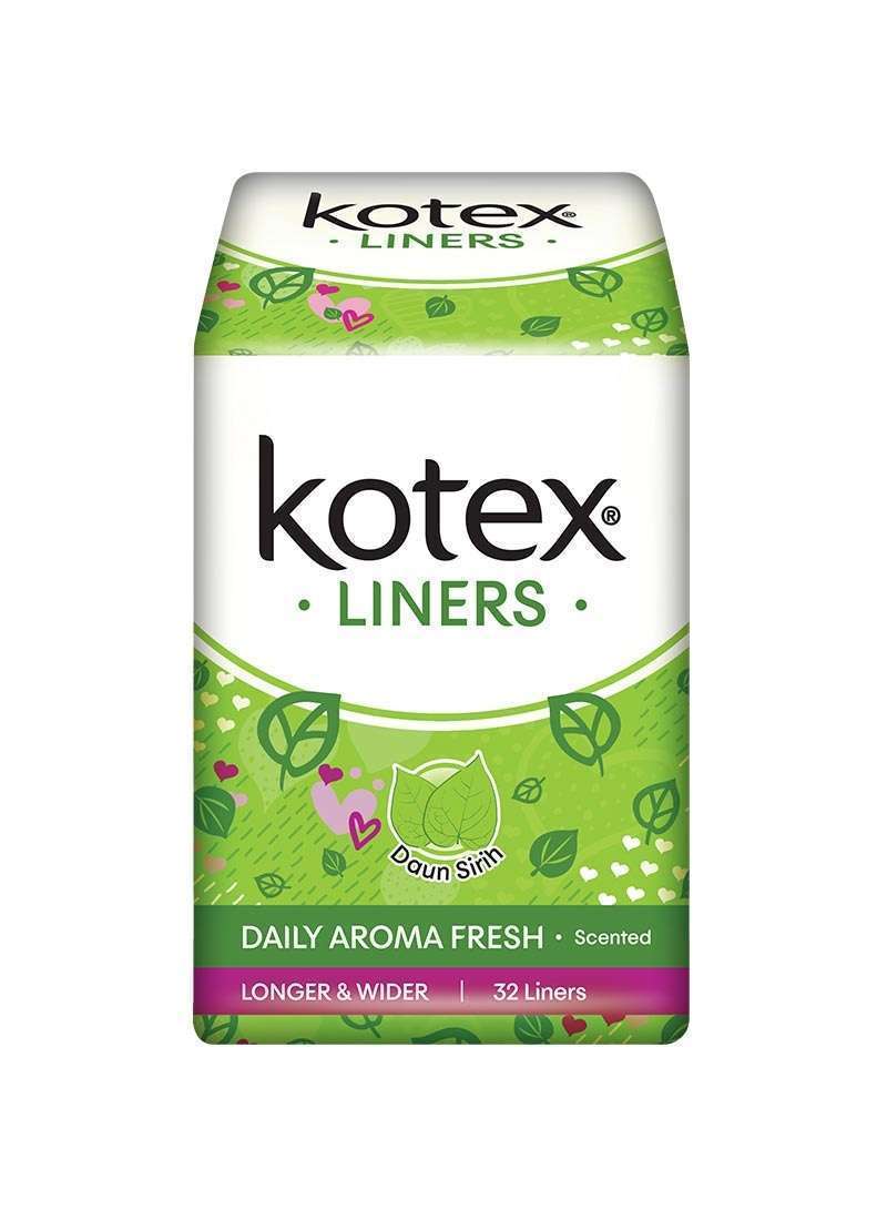 Jual Kotex Fresh Liners Longer And Wider scented 32 Liners di Seller