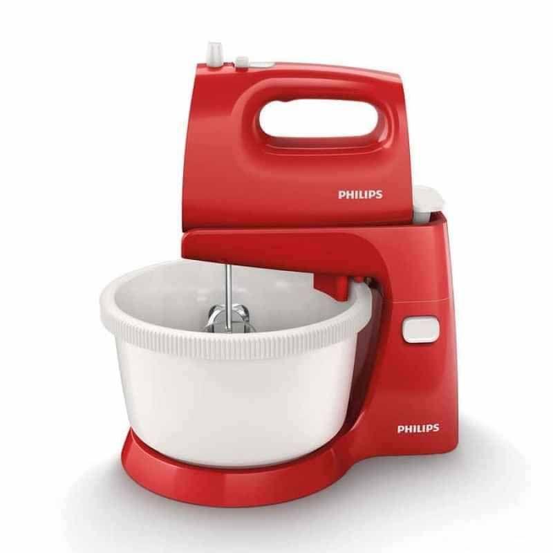Jual PHILIPS Turbo HR1559 Mixer Berdiri/ Stand Mixer Merah Merah