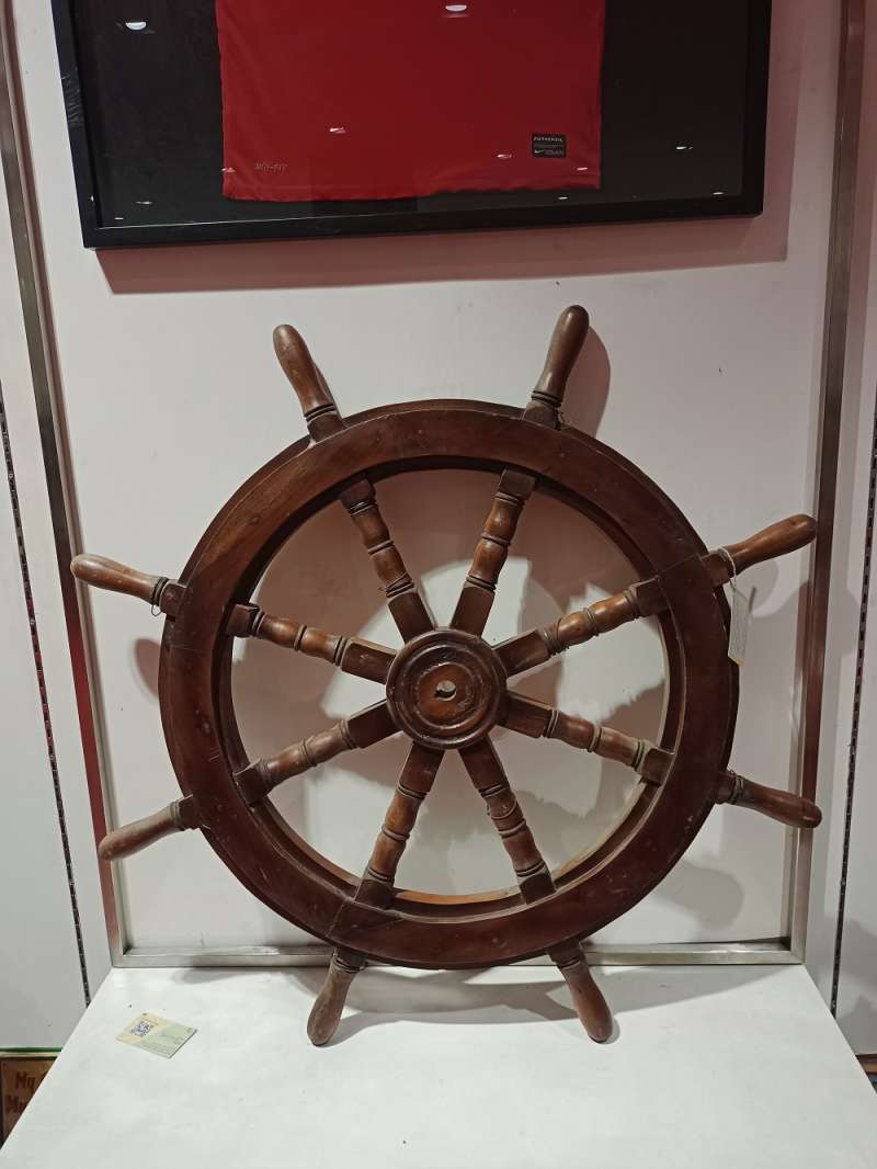 Jual Setir Kemudi Kapal Besar Antik Hiasan Kemudi Kapal Kayu Vintage